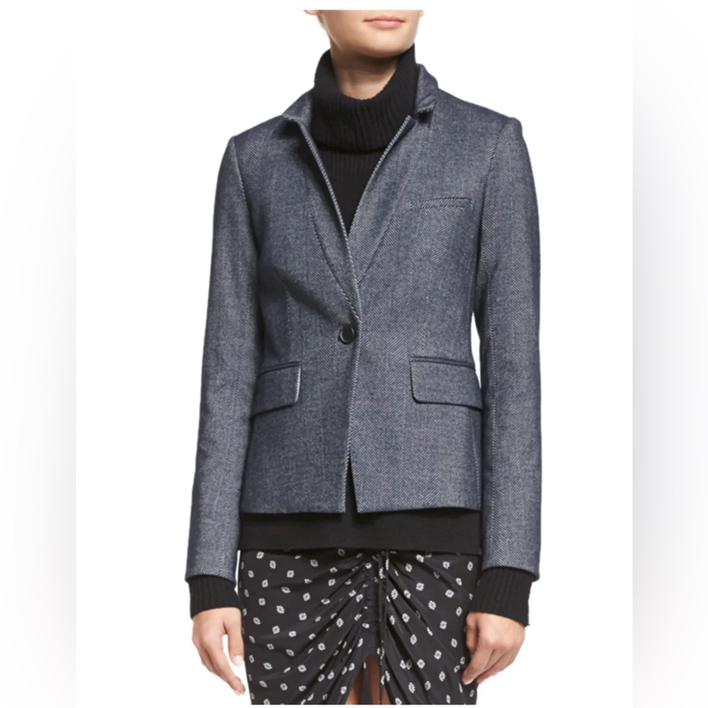 Veronica Beard Anaheim Herringbone Prep School Jacket, Size 4, Fall 2016